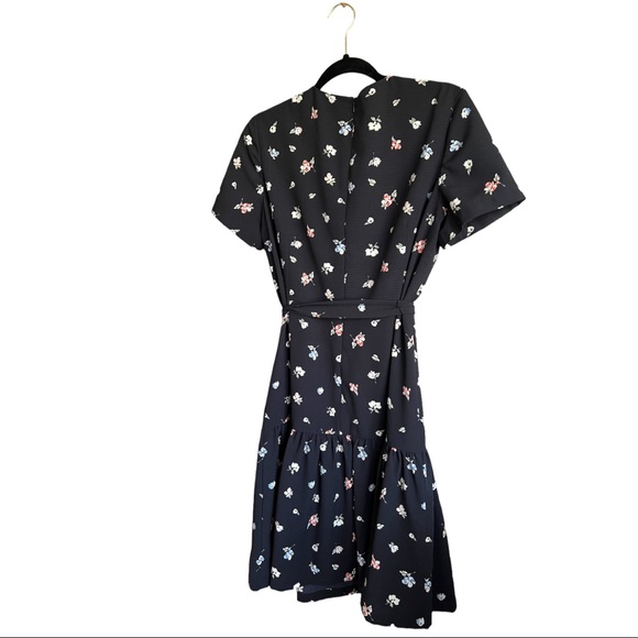 FRENCH CONNECTION FRIDA ARMOISE CREPE Faux WRAP DRESS 10 - Picture 9 of 11